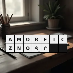 Hasło krzyżówkowe odznaczanie się nie uporządkowaną budową - amorficzność – rozwiązanie, synonimy, podpowiedzi i definicje krzyżówkowe