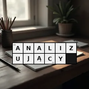 Hasło krzyżówkowe taki którego celem istnienia jest analizowanie - analizujący – rozwiązanie, synonimy, podpowiedzi i definicje krzyżówkowe