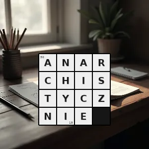 Hasło krzyżówkowe w duchu anarchizmu zgodnie z zasadami anarchizmu także popierając anarchizm ku anarchizmowi - anarchistycznie – rozwiązanie, synonimy, podpowiedzi i definicje krzyżówkowe