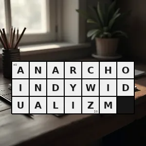 Hasło krzyżówkowe doktryna społeczno polityczna xix wieku - anarchoindywidualizm – rozwiązanie, synonimy, podpowiedzi i definicje krzyżówkowe