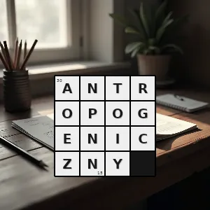 Hasło krzyżówkowe powstały na skutek działalności człowieka lub przy jego udziale - antropogeniczny – rozwiązanie, synonimy, podpowiedzi i definicje krzyżówkowe