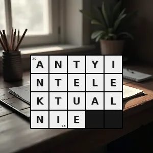 Hasło krzyżówkowe wrogo przeciwko intelektualistom inteligentom jako pewnej grupie czy warstwie społecznej - antyintelektualnie – rozwiązanie, synonimy, podpowiedzi i definicje krzyżówkowe