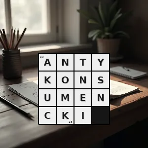 Hasło krzyżówkowe wymierzony - antykonsumencki – rozwiązanie, synonimy, podpowiedzi i definicje krzyżówkowe