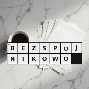 Hasło krzyżówkowe bez użycia spójnika - bezspójnikowo – rozwiązanie, synonimy, podpowiedzi i definicje krzyżówkowe