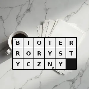 Hasło krzyżówkowe taki który jest związany z bioterroryzmem nielegalnym użyciem czynników biologicznych na ludziach - bioterrorystyczny – rozwiązanie, synonimy, podpowiedzi i definicje krzyżówkowe