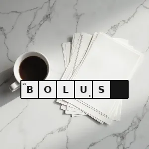 Hasło krzyżówkowe zielony stolik - bolus – rozwiązanie, synonimy, podpowiedzi i definicje krzyżówkowe