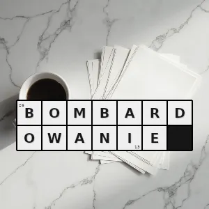 Rozwiązanie krzyżówki: atak z góry - bombardowanie | hasła, synonimy i podpowiedzi Hasło krzyżówkowe atak z góry - bombardowanie – rozwiązanie, synonimy, podpowiedzi i definicje krzyżówkowe