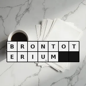 Hasło krzyżówkowe wymarły ssak z rzędu nieparzystokopytnych żyjący w okresie eocenu - brontoterium – rozwiązanie, synonimy, podpowiedzi i definicje krzyżówkowe