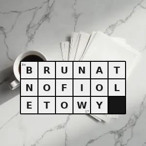 Rozwiązanie krzyżówki: fioletowy o brunatnym odcieniu - brunatnofioletowy | hasła, synonimy i podpowiedzi Hasło krzyżówkowe fioletowy o brunatnym odcieniu - brunatnofioletowy – rozwiązanie, synonimy, podpowiedzi i definicje krzyżówkowe