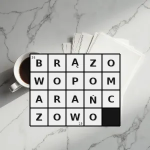 Hasło krzyżówkowe brązowopomarańczowy - brązowopomarańczowo – rozwiązanie, synonimy, podpowiedzi i definicje krzyżówkowe