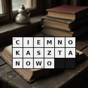 Rozwiązanie krzyżówki: ciemnokasztanowo - ciemnokasztanowo | hasła, synonimy i podpowiedzi Hasło krzyżówkowe ciemnokasztanowo - ciemnokasztanowo – rozwiązanie, synonimy, podpowiedzi i definicje krzyżówkowe