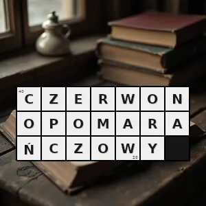 Hasło krzyżówkowe pomarańczowy z odcieniem czerwieni ciemnopomarańczowy - czerwonopomarańczowy – rozwiązanie, synonimy, podpowiedzi i definicje krzyżówkowe