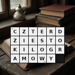 Hasło krzyżówkowe taki który waży czterdzieści kilogramów - czterdziestokilogramowy – rozwiązanie, synonimy, podpowiedzi i definicje krzyżówkowe