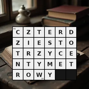 Hasło krzyżówkowe taki który ma czterdzieści trzy centymetry długości szerokości grubości wysokości lub głębokości - czterdziestotrzycentymetrowy – rozwiązanie, synonimy, podpowiedzi i definicje krzyżówkowe