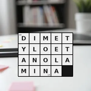 Hasło krzyżówkowe organiczny związek chemiczny naturalny prekursor choliny - dimetyloetanolamina – rozwiązanie, synonimy, podpowiedzi i definicje krzyżówkowe