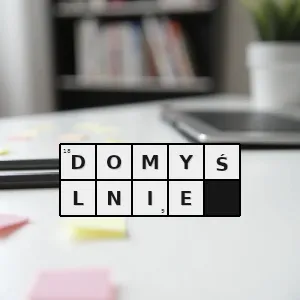 Hasło krzyżówkowe niejawnie - domyślnie – rozwiązanie, synonimy, podpowiedzi i definicje krzyżówkowe