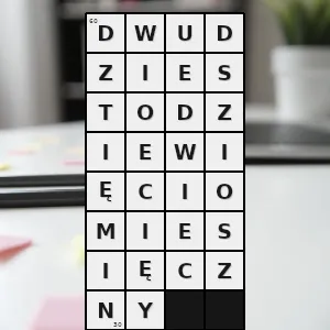 Hasło krzyżówkowe taki który ma dwadzieścia dziewięć miesięcy - dwudziestodziewięciomiesięczny – rozwiązanie, synonimy, podpowiedzi i definicje krzyżówkowe