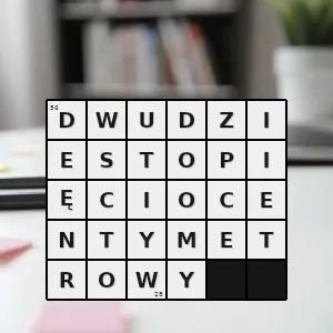 Hasło krzyżówkowe o urządzeniu pomiarowym taki którego przedział obejmuje dwadzieścia pięć centymetrów - dwudziestopięciocentymetrowy – rozwiązanie, synonimy, podpowiedzi i definicje krzyżówkowe