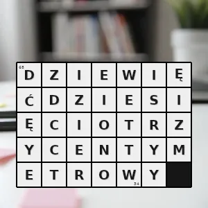 Hasło krzyżówkowe taki który ma dziewięćdziesiąt trzy centymetry długości szerokości grubości wysokości lub głębokości - dziewięćdziesięciotrzycentymetrowy – rozwiązanie, synonimy, podpowiedzi i definicje krzyżówkowe