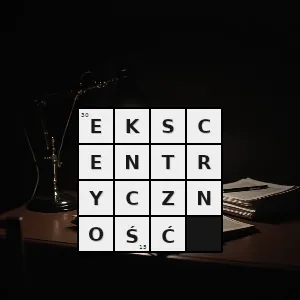Hasło krzyżówkowe cudactwo ekscentryczność - ekscentryczność – rozwiązanie, synonimy, podpowiedzi i definicje krzyżówkowe