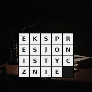 Rozwiązanie krzyżówki: ekspresjonistyczny - ekspresjonistycznie | hasła, synonimy i podpowiedzi Hasło krzyżówkowe ekspresjonistyczny - ekspresjonistycznie – rozwiązanie, synonimy, podpowiedzi i definicje krzyżówkowe