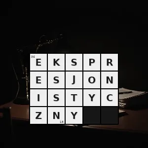 Hasło krzyżówkowe związany z ekspresjonizmem - ekspresjonistyczny – rozwiązanie, synonimy, podpowiedzi i definicje krzyżówkowe