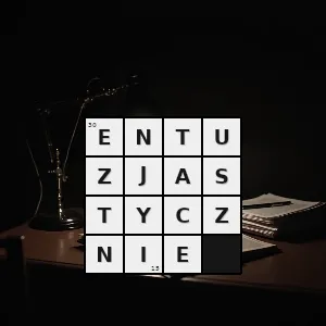 Hasło krzyżówkowe radośnie serdecznie owacyjnie - entuzjastycznie – rozwiązanie, synonimy, podpowiedzi i definicje krzyżówkowe