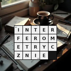 Rozwiązanie krzyżówki: za pomocą interferometrii - interferometrycznie | hasła, synonimy i podpowiedzi Hasło krzyżówkowe za pomocą interferometrii - interferometrycznie – rozwiązanie, synonimy, podpowiedzi i definicje krzyżówkowe