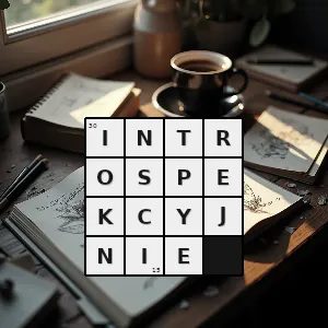 Hasło krzyżówkowe wewnętrznie skupiając się na sobie swoim wnętrzu własnych emocjach przeżyciach przemyśleniach w opraciu o introspekcję - introspekcyjnie – rozwiązanie, synonimy, podpowiedzi i definicje krzyżówkowe