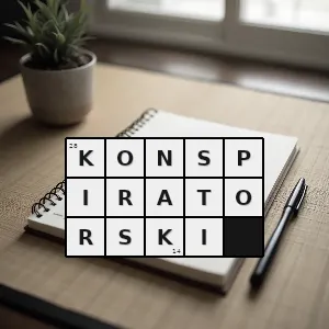 Hasło krzyżówkowe taki jak u konspiratora właściwy zachowaniu konspiratora - konspiratorski – rozwiązanie, synonimy, podpowiedzi i definicje krzyżówkowe