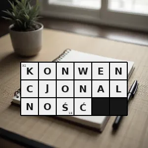 Hasło krzyżówkowe skromno - konwencjonalność – rozwiązanie, synonimy, podpowiedzi i definicje krzyżówkowe