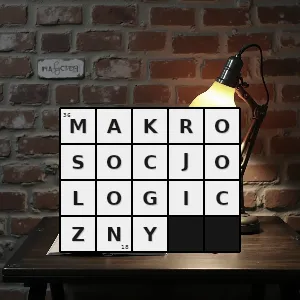 Hasło krzyżówkowe makrosocjologia - makrosocjologiczny – rozwiązanie, synonimy, podpowiedzi i definicje krzyżówkowe