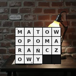 Rozwiązanie krzyżówki: taki który jest koloru pomarańczowego o matowym wykończeniu o odcieniu matowym pomarańczowy bez połysku - matowopomarańczowy | hasła, synonimy i podpowiedzi Hasło krzyżówkowe taki który jest koloru pomarańczowego o matowym wykończeniu o odcieniu matowym pomarańczowy bez połysku - matowopomarańczowy – rozwiązanie, synonimy, podpowiedzi i definicje krzyżówkowe