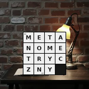 Rozwiązanie krzyżówki: metanometr - metanometryczny | hasła, synonimy i podpowiedzi Hasło krzyżówkowe metanometr - metanometryczny – rozwiązanie, synonimy, podpowiedzi i definicje krzyżówkowe