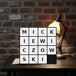 Hasło krzyżówkowe autorstwa mickiewicza dotyczący mickiewicza - mickiewiczowski – rozwiązanie, synonimy, podpowiedzi i definicje krzyżówkowe