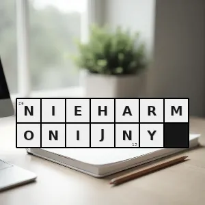 Hasło krzyżówkowe nieharmonijny - nieharmonijny – rozwiązanie, synonimy, podpowiedzi i definicje krzyżówkowe