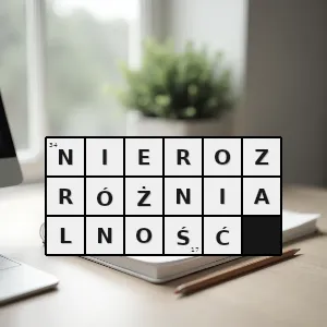 Hasło krzyżówkowe to że coś jest nierozróżnialne niemożliwe do rozróżnienia - nierozróżnialność – rozwiązanie, synonimy, podpowiedzi i definicje krzyżówkowe
