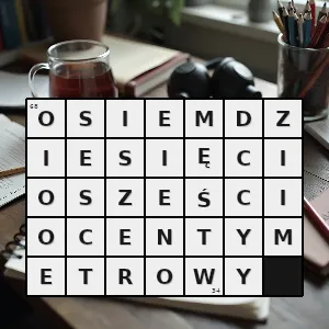 Hasło krzyżówkowe taki który ma osiemdziesiąt sześć centymetrów długości szerokości grubości wysokości lub głębokości - osiemdziesięciosześciocentymetrowy – rozwiązanie, synonimy, podpowiedzi i definicje krzyżówkowe