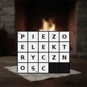 Hasło krzyżówkowe zmiana rozmiarów kryształu pod wpływem zewnętrznego pola elektrycznego - piezoelektryczność – rozwiązanie, synonimy, podpowiedzi i definicje krzyżówkowe