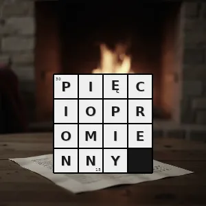 Hasło krzyżówkowe składający się z pięciu promieni - pięciopromienny – rozwiązanie, synonimy, podpowiedzi i definicje krzyżówkowe