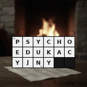 Hasło krzyżówkowe psychoedukacyjny - psychoedukacyjny – rozwiązanie, synonimy, podpowiedzi i definicje krzyżówkowe