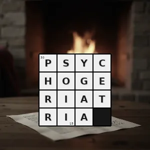 Hasło krzyżówkowe dziedzina psychiatrii zajmująca się leczeniem zaburzeń psychicznych występujących u osób w wieku podeszłym - psychogeriatria – rozwiązanie, synonimy, podpowiedzi i definicje krzyżówkowe