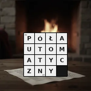 Hasło krzyżówkowe taki który działa w części samoczynnie bez udziału pracy człowieka - półautomatyczny – rozwiązanie, synonimy, podpowiedzi i definicje krzyżówkowe