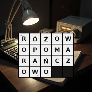 Rozwiązanie krzyżówki: w kolorze różowopomarańczowym w kolorze pomarańczowym o różowym odcieniu - różowopomarańczowo | hasła, synonimy i podpowiedzi Hasło krzyżówkowe w kolorze różowopomarańczowym w kolorze pomarańczowym o różowym odcieniu - różowopomarańczowo – rozwiązanie, synonimy, podpowiedzi i definicje krzyżówkowe