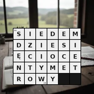 Hasło krzyżówkowe taki który ma siedemdziesiąt centymetrów długości szerokości grubości wysokości lub głębokości - siedemdziesięciocentymetrowy – rozwiązanie, synonimy, podpowiedzi i definicje krzyżówkowe