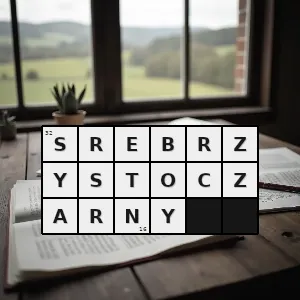 Rozwiązanie krzyżówki: czarny ze srebrnym srebrzystym odcieniem - srebrzystoczarny | hasła, synonimy i podpowiedzi Hasło krzyżówkowe czarny ze srebrnym srebrzystym odcieniem - srebrzystoczarny – rozwiązanie, synonimy, podpowiedzi i definicje krzyżówkowe