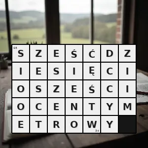 Rozwiązanie krzyżówki: sześćdziesiąt sześć - sześćdziesięciosześciocentymetrowy | hasła, synonimy i podpowiedzi Hasło krzyżówkowe sześćdziesiąt sześć - sześćdziesięciosześciocentymetrowy – rozwiązanie, synonimy, podpowiedzi i definicje krzyżówkowe