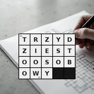 Hasło krzyżówkowe taki który składa się z trzydziestu osób - trzydziestoosobowy – rozwiązanie, synonimy, podpowiedzi i definicje krzyżówkowe