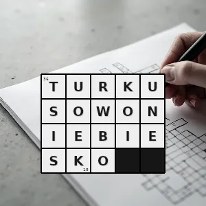 Hasło krzyżówkowe w kolorze niebieskim z turkusowym odcieniem - turkusowoniebiesko – rozwiązanie, synonimy, podpowiedzi i definicje krzyżówkowe