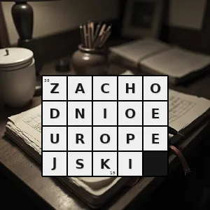 Hasło krzyżówkowe związany z europą zachodnią - zachodnioeuropejski – rozwiązanie, synonimy, podpowiedzi i definicje krzyżówkowe